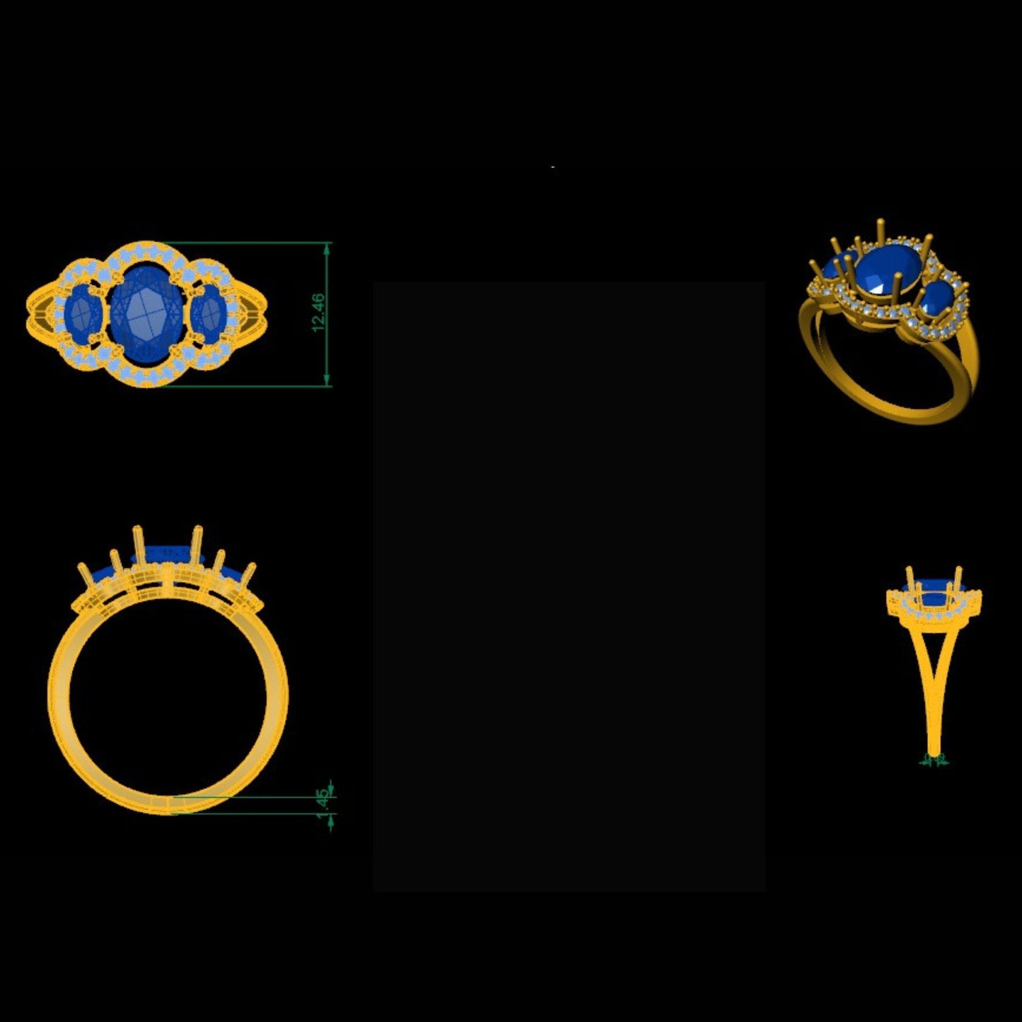 Oval Zambian Emerald Diamond Halo Ring