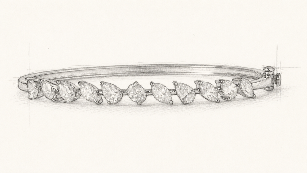 Multi-Shape Natural Diamond Band