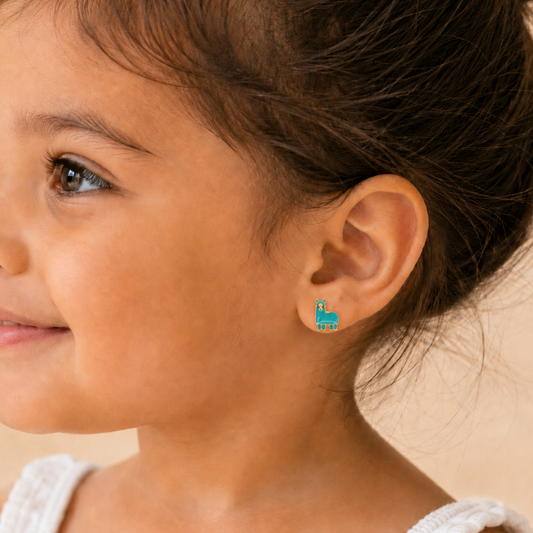 Kids Llama Stud Earrings