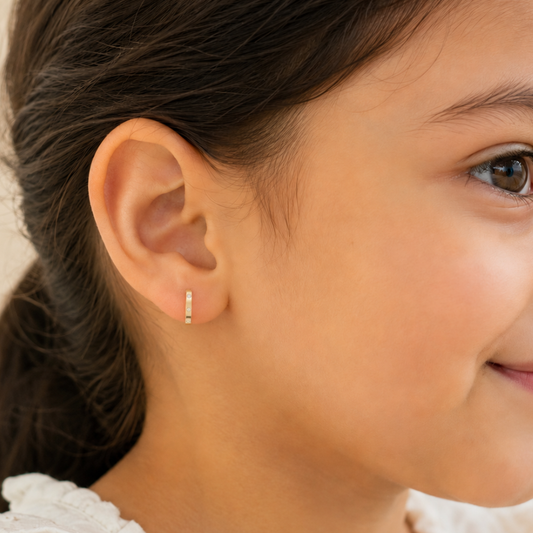 Diamond Huggie Kids Earrings