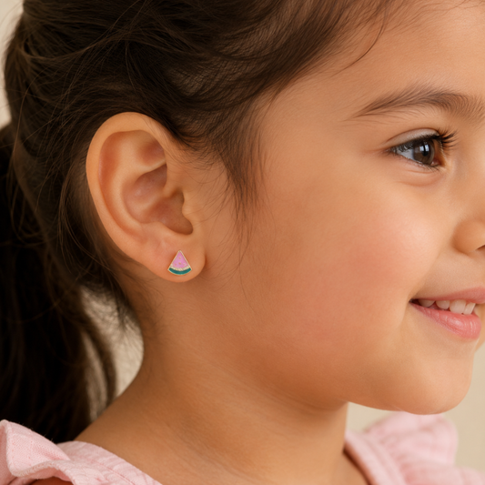 Kids Watermelon Diamond Earrings