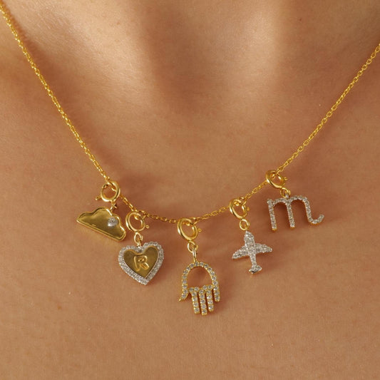 Airplane Diamond Charm