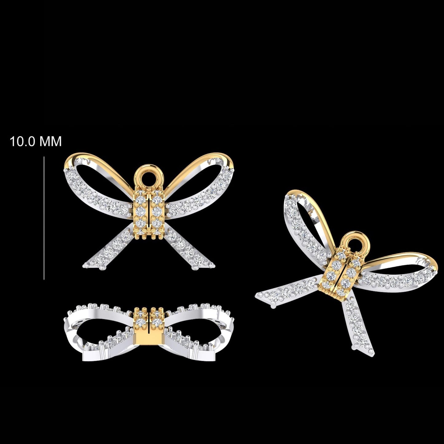 Bowknot Diamond Charm