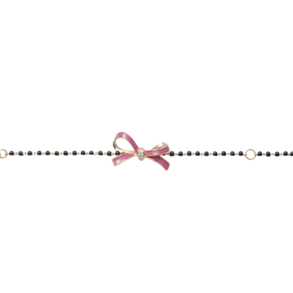Pink Bow Kids Nazariya Diamond Bracelet
