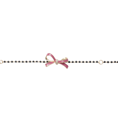 Pink Bow Kids Nazariya Diamond Bracelet