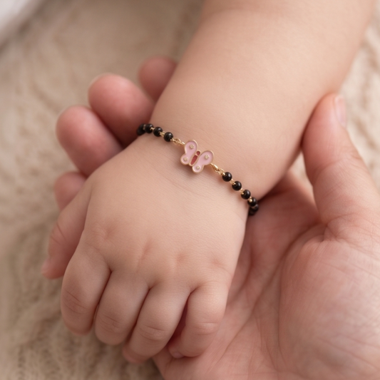 Pink Butterfly Kids Nazariya Diamond Bracelet