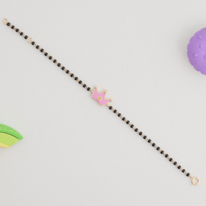 Pink Crown Kids Nazariya Diamond Bracelet
