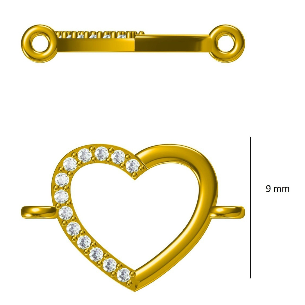 Hollow Heart Kids Nazariya Diamond Bracelet