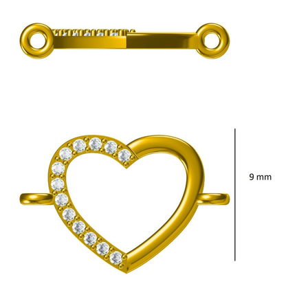 Hollow Heart Kids Nazariya Diamond Bracelet