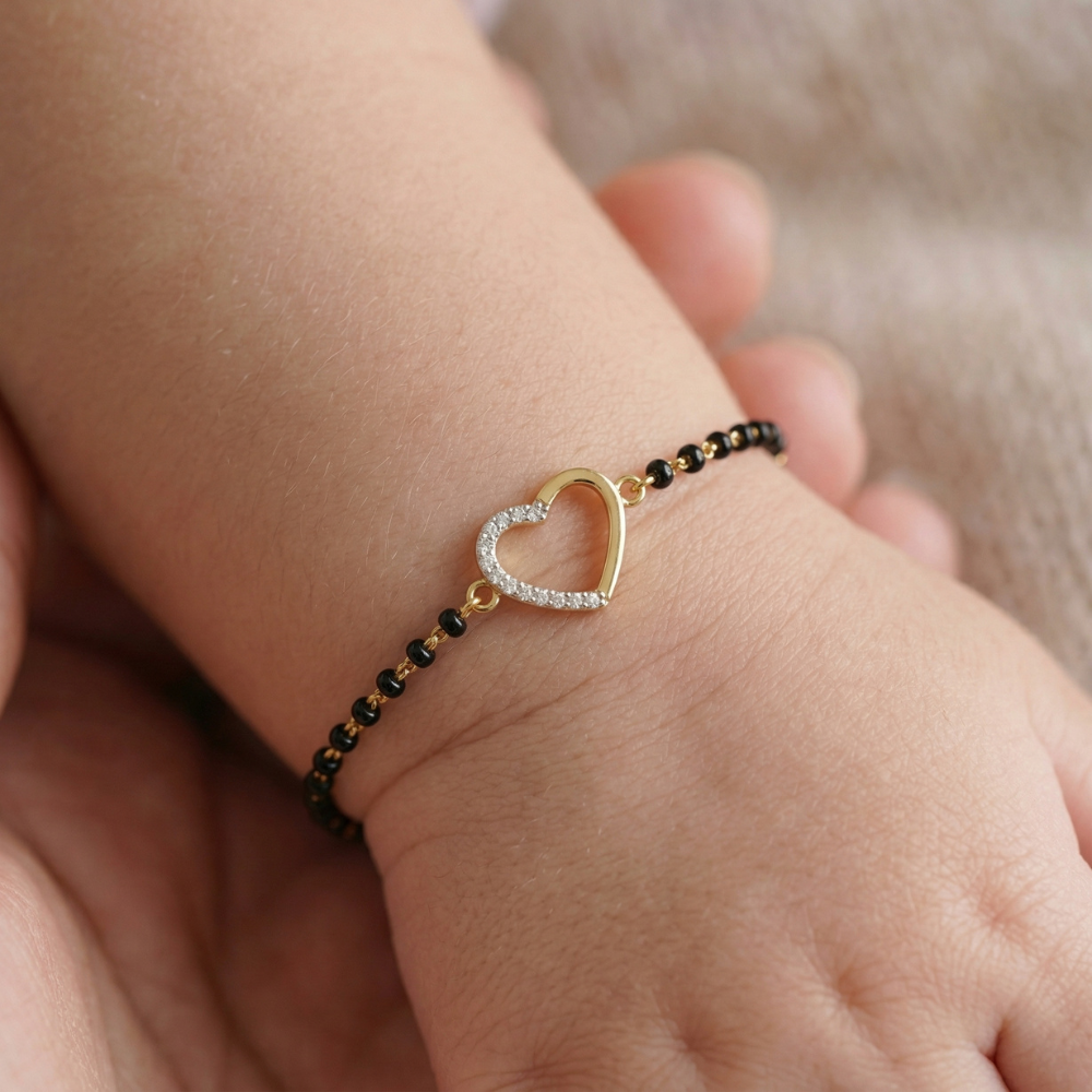 Hollow Heart Kids Nazariya Diamond Bracelet