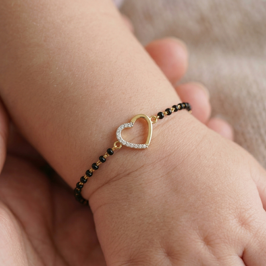 Hollow Heart Kids Nazariya Diamond Bracelet