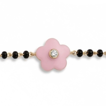 Pink Flower Kids Nazariya Diamond Bracelet