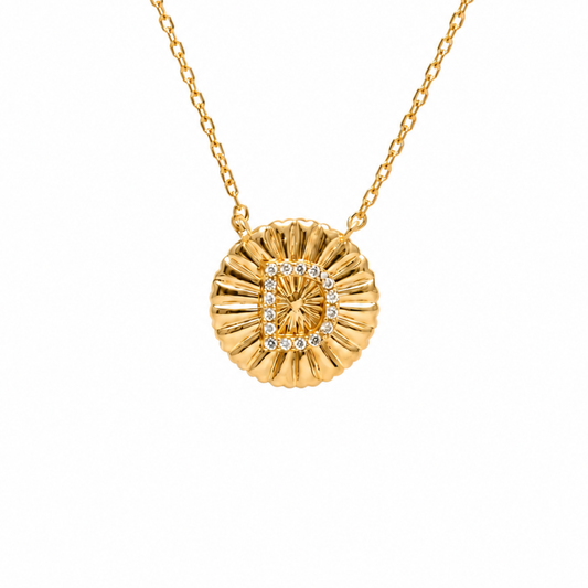 Personalized Initial Medallion Necklace