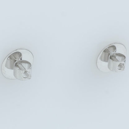 Oval Diamond Sunburst Stud Earrings