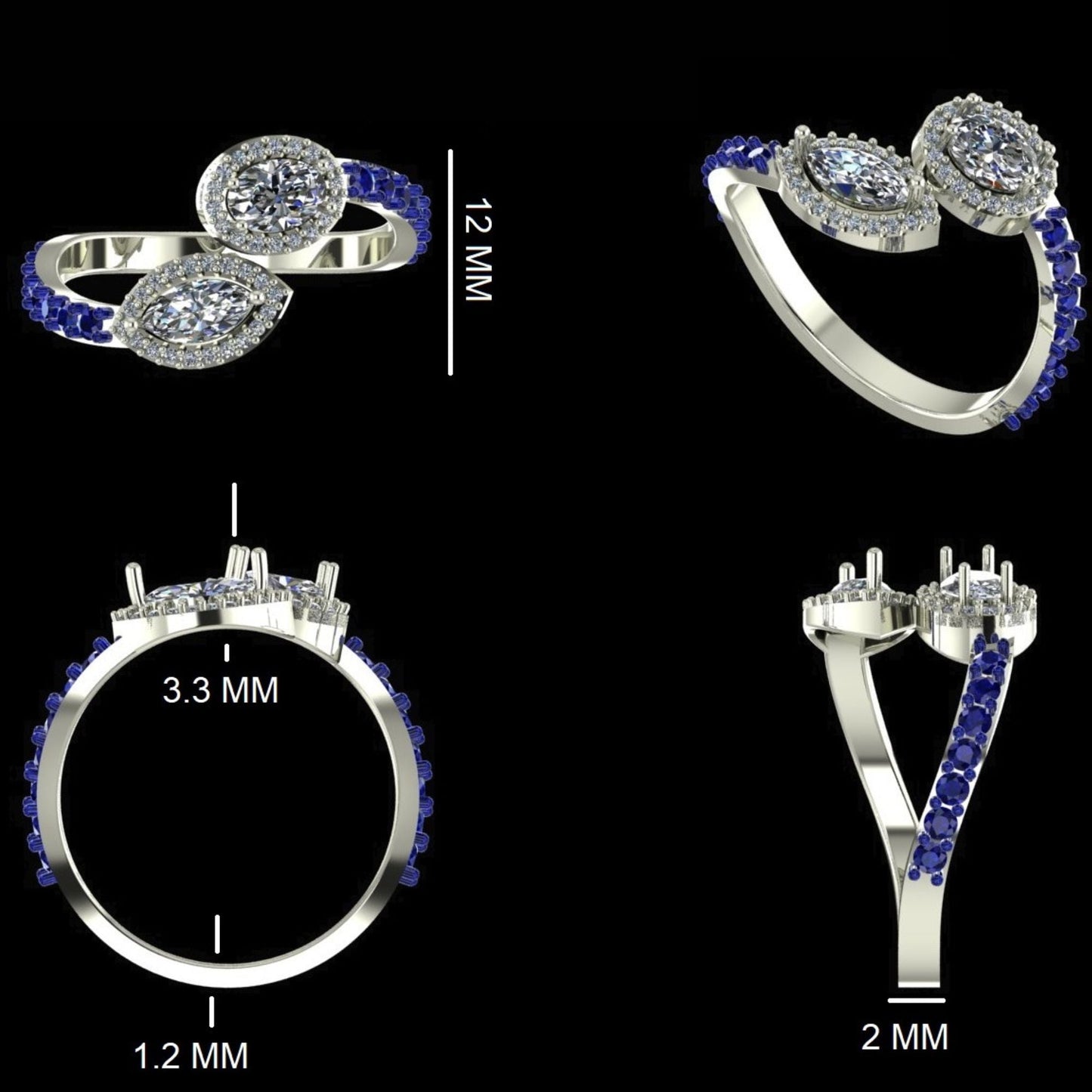 Toi et Moi Diamond Ring