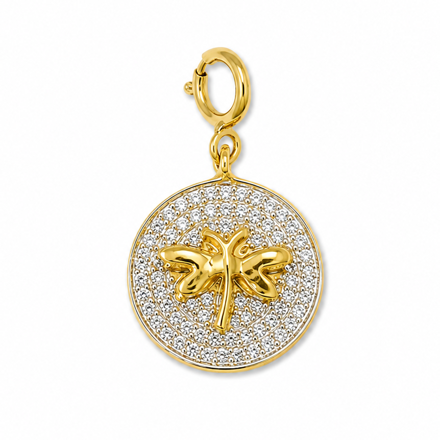 Dragonfly Diamond Charm