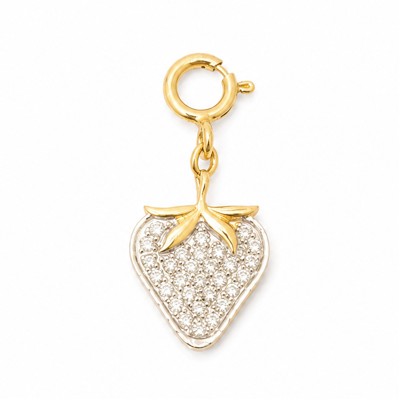 Strawberry Natural Diamond Charm