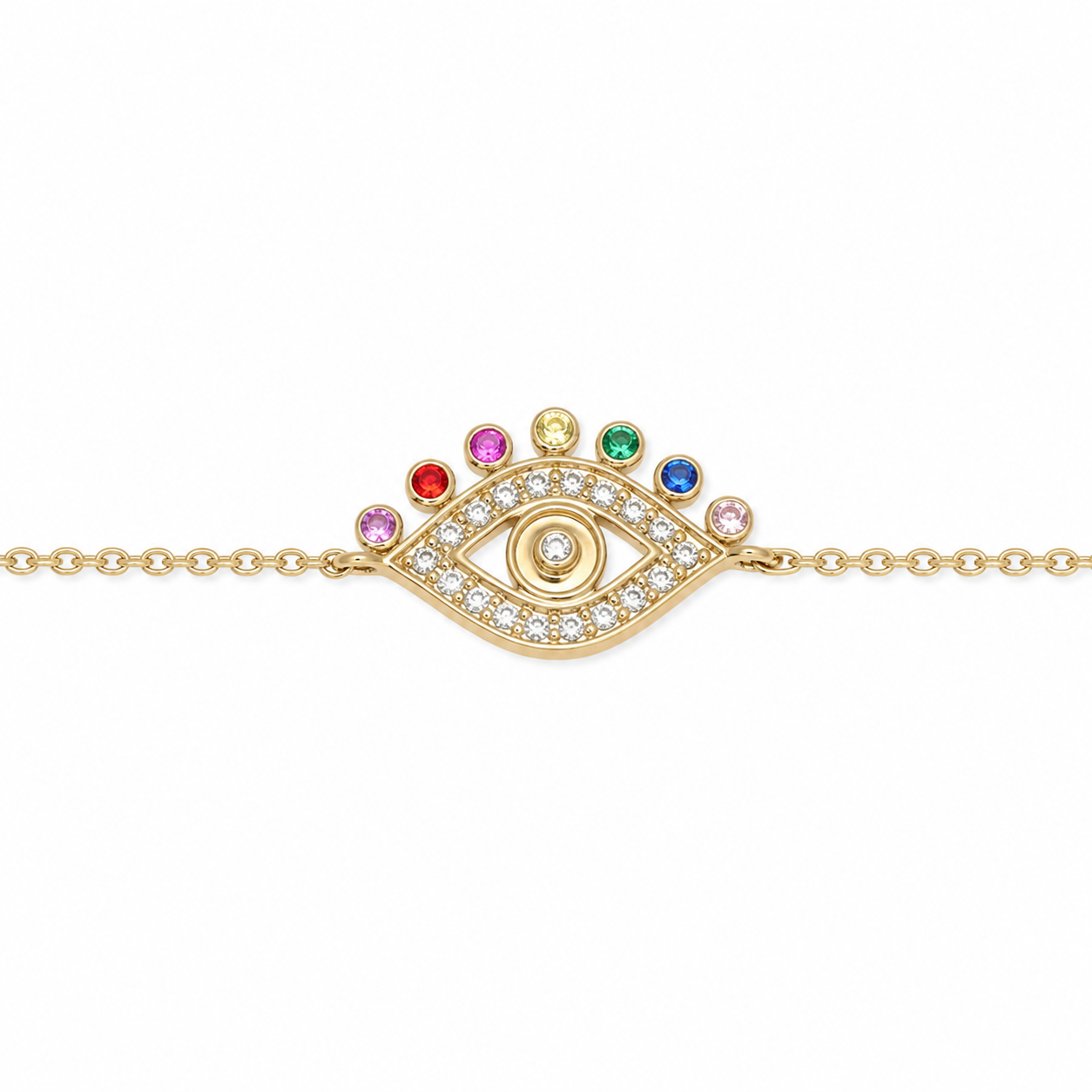 Evil Eye Diamond Bracelet