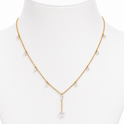 Rose-Cut Diamond Y-Drop Necklace