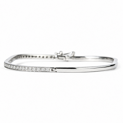 Slim Pavé Diamond Eternity Bracelet