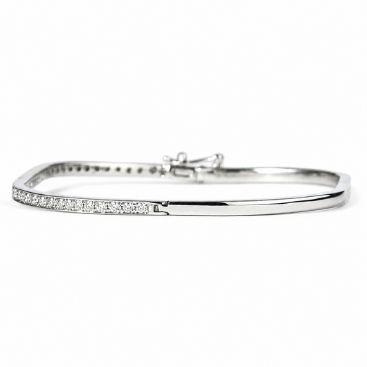 Slim Pavé Diamond Eternity Bracelet