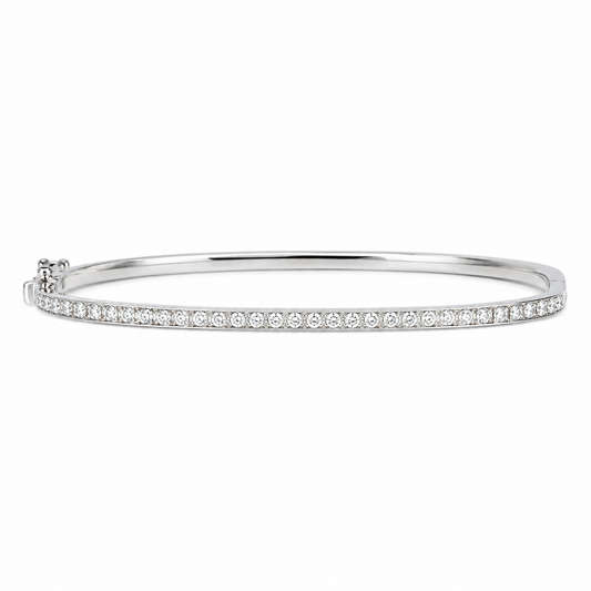 Slim Pavé Diamond Eternity Bracelet