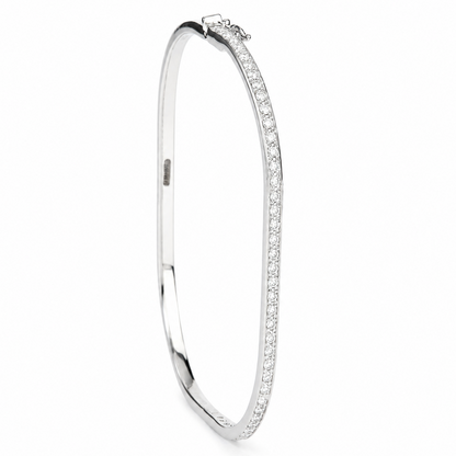 Slim Pavé Diamond Eternity Bracelet