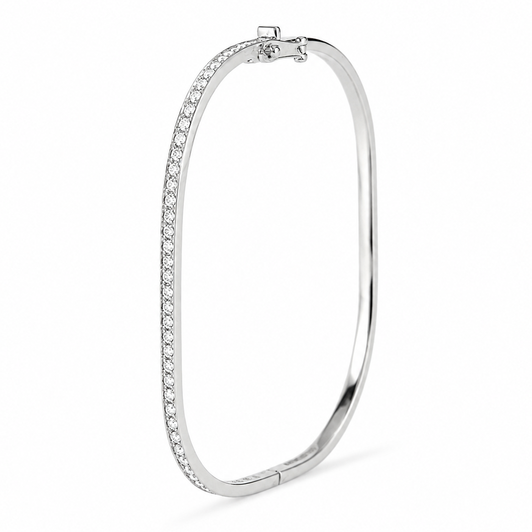 Slim Pavé Diamond Eternity Bracelet