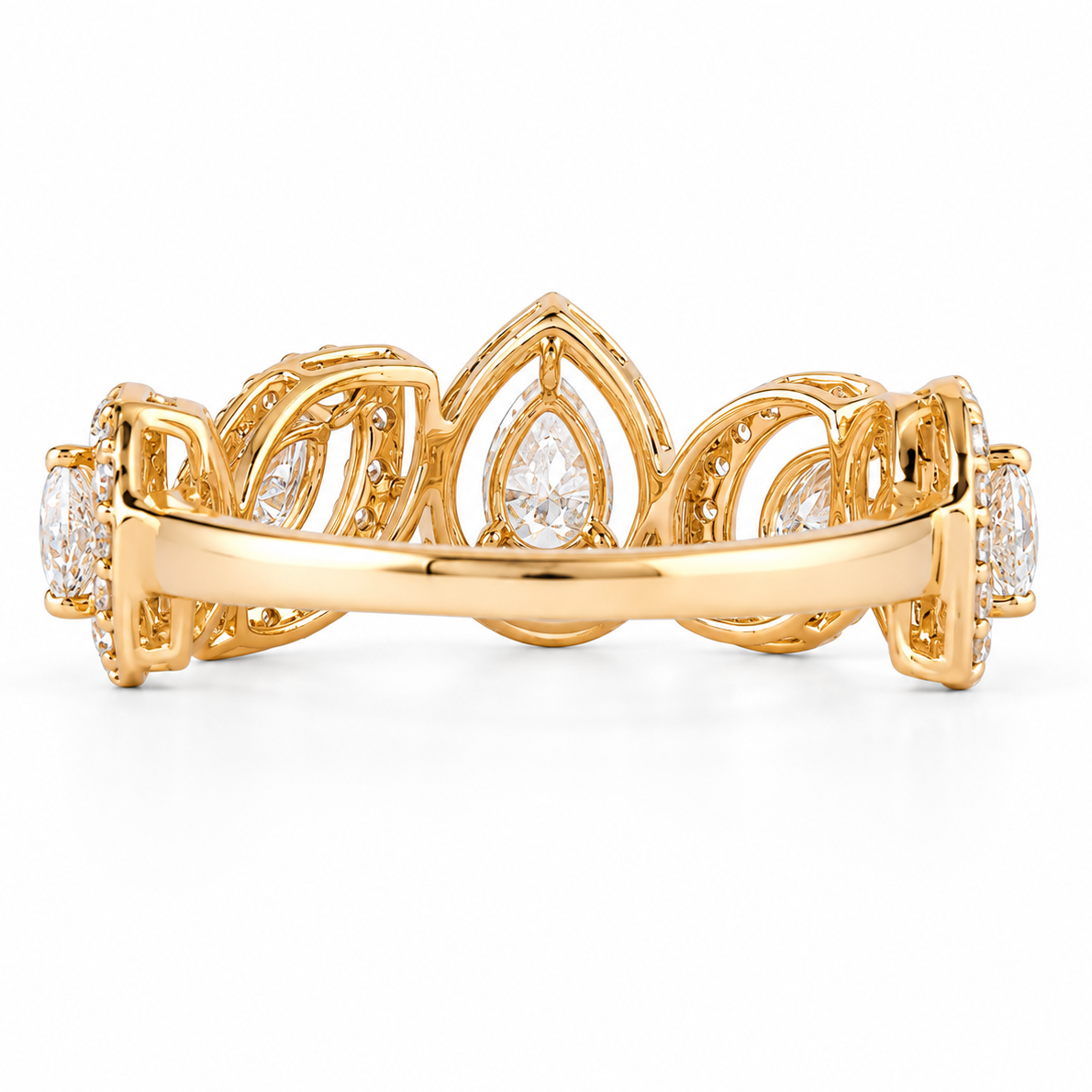 Multi-Shape Pear Marquise Diamond Eternity Ring