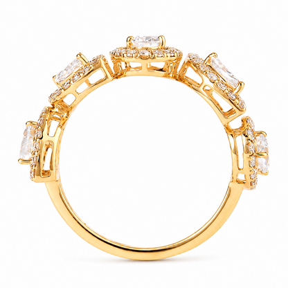 Multi-Shape Pear Marquise Diamond Eternity Ring