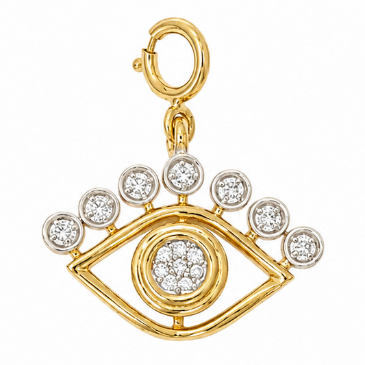 Evil Eye Diamond Charm