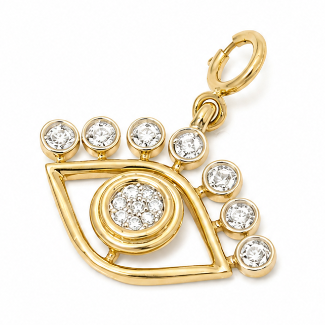 Evil Eye Diamond Charm