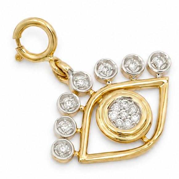 Evil Eye Diamond Charm