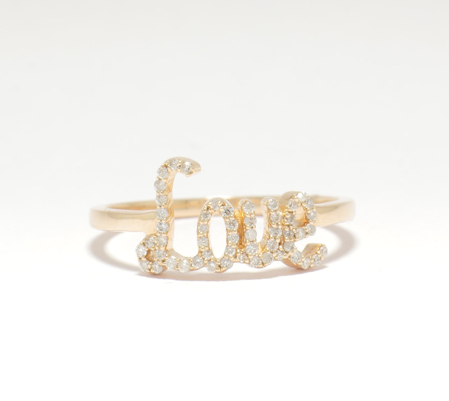 Love Script Diamond Ring - ILR4024
