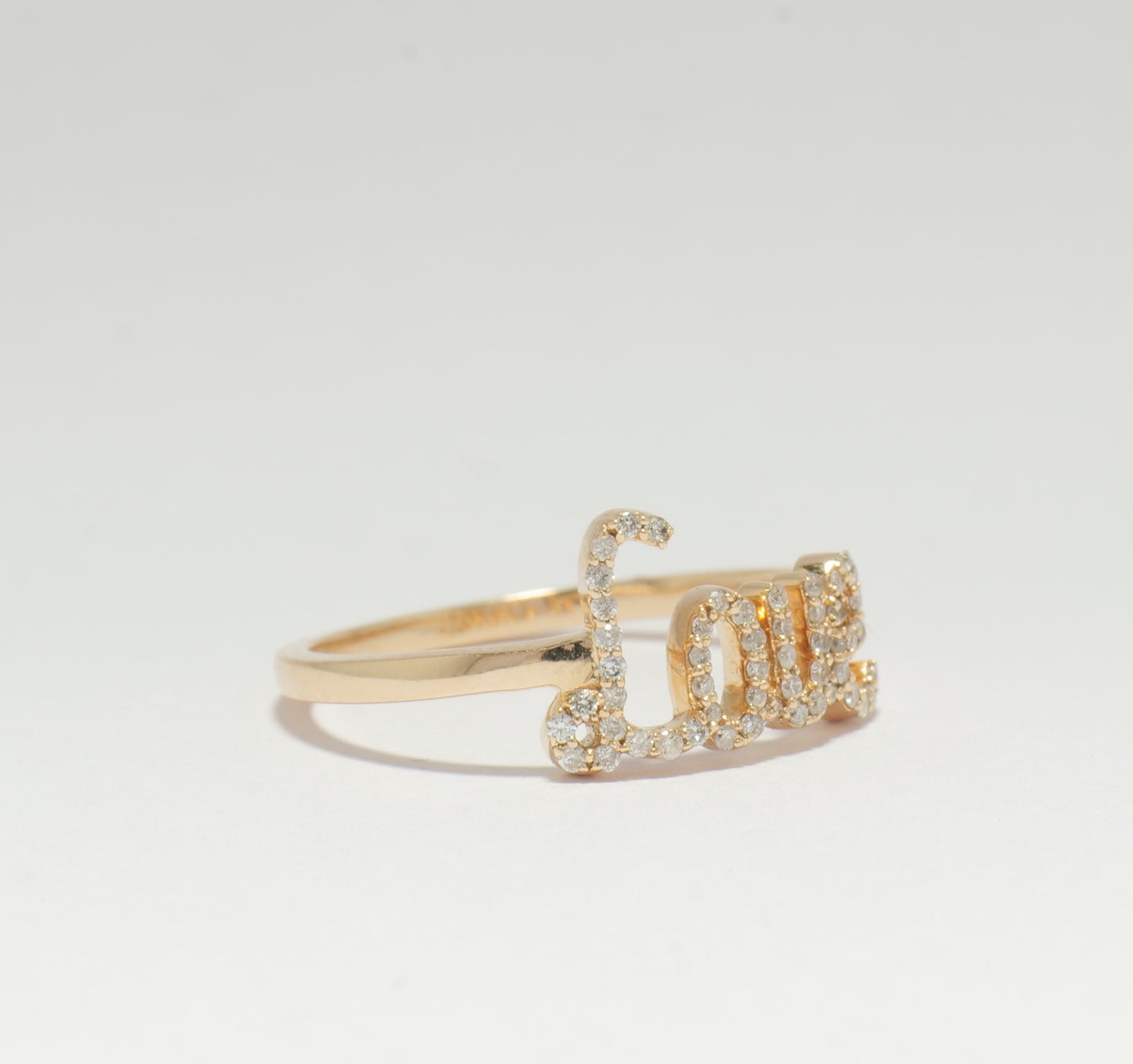 Love Script Diamond Ring - ILR4024