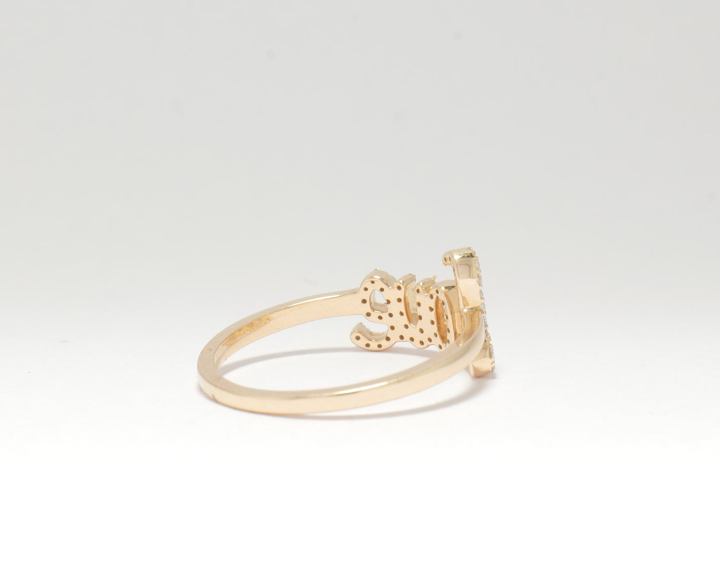Love Script Diamond Ring - ILR4024