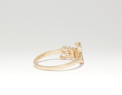 Love Script Diamond Ring - ILR4024