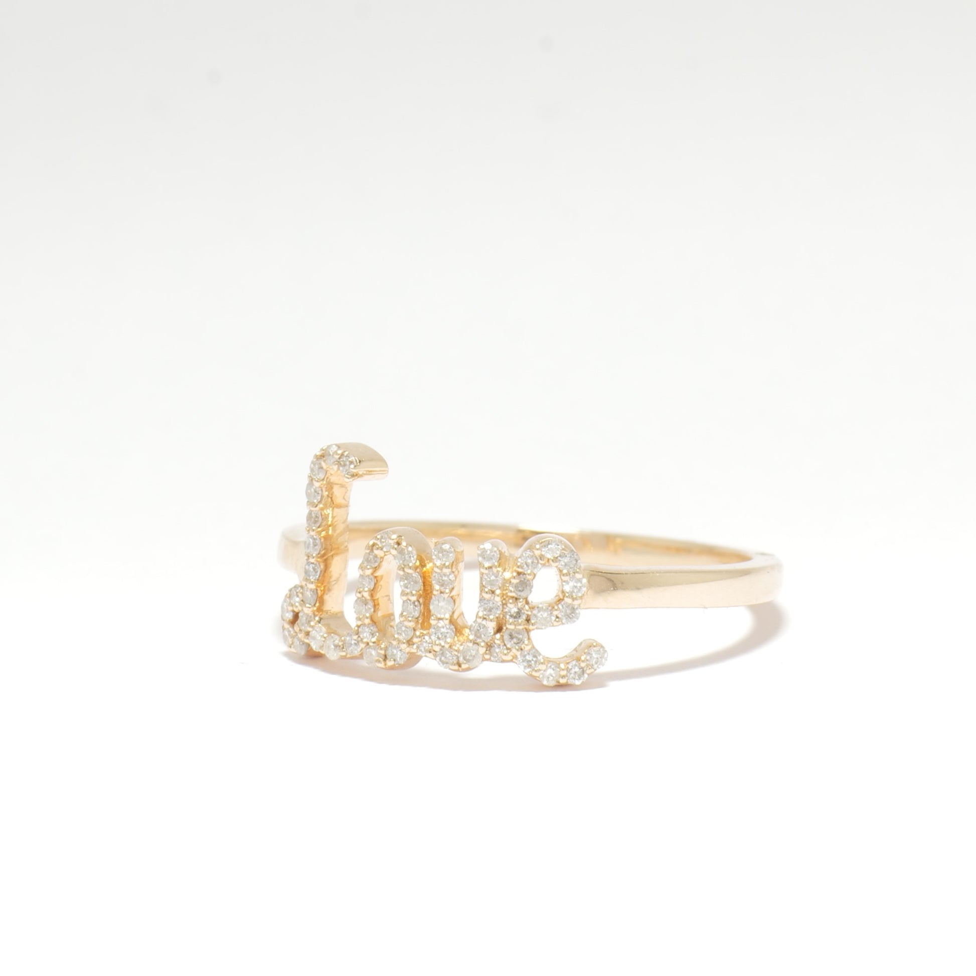 Love Script Diamond Ring - ILR4024