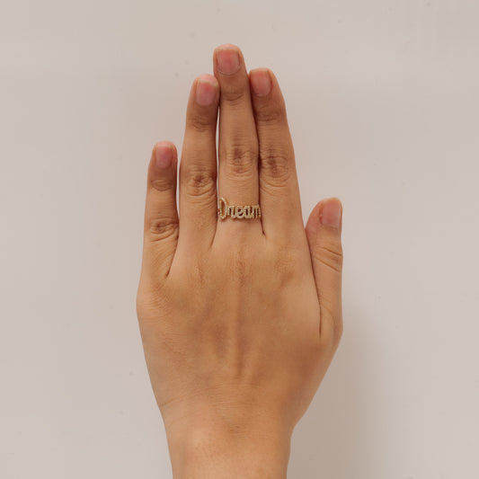 Dream Script Diamond Ring — ILR1064