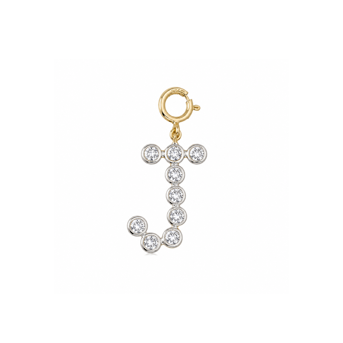 Ciondolo iniziale con diamante a castone