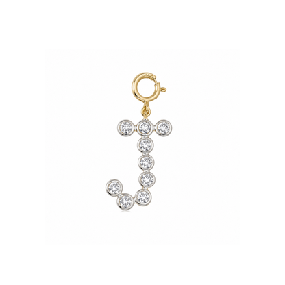 Ciondolo iniziale con diamante a castone