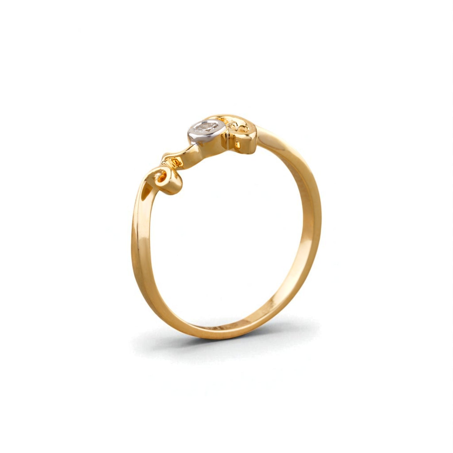 Diamond Love Script Ring — LR0240