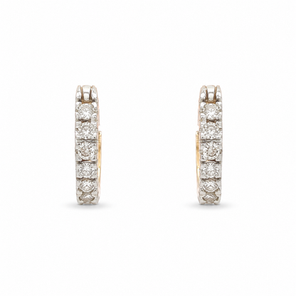 Kids Diamond Pave Hoop Earrings
