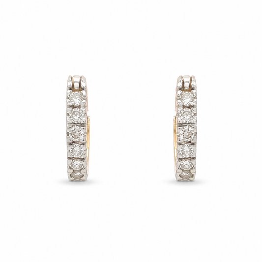 Kids Diamond Pave Hoop Earrings