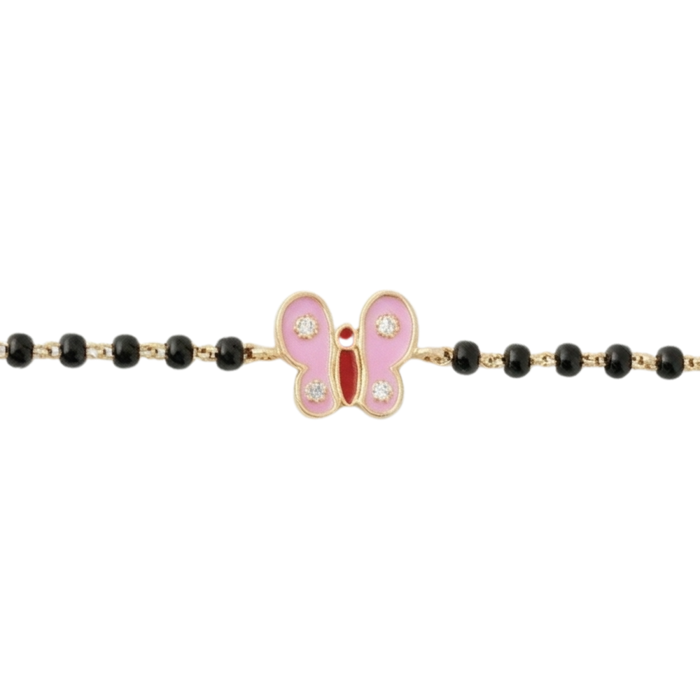 Pink Butterfly Kids Nazariya Diamond Bracelet