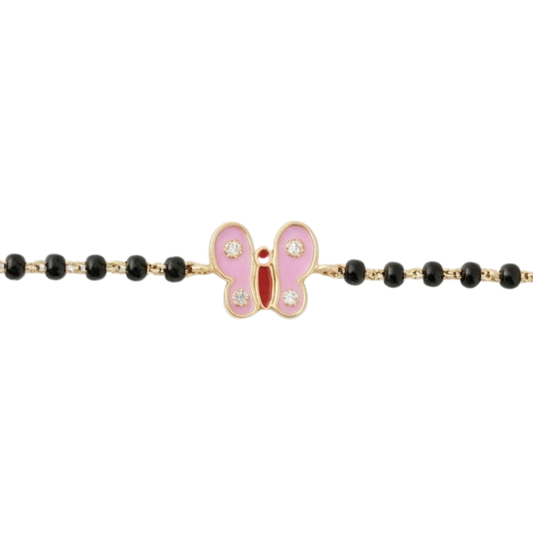 Pink Butterfly Kids Nazariya Diamond Bracelet