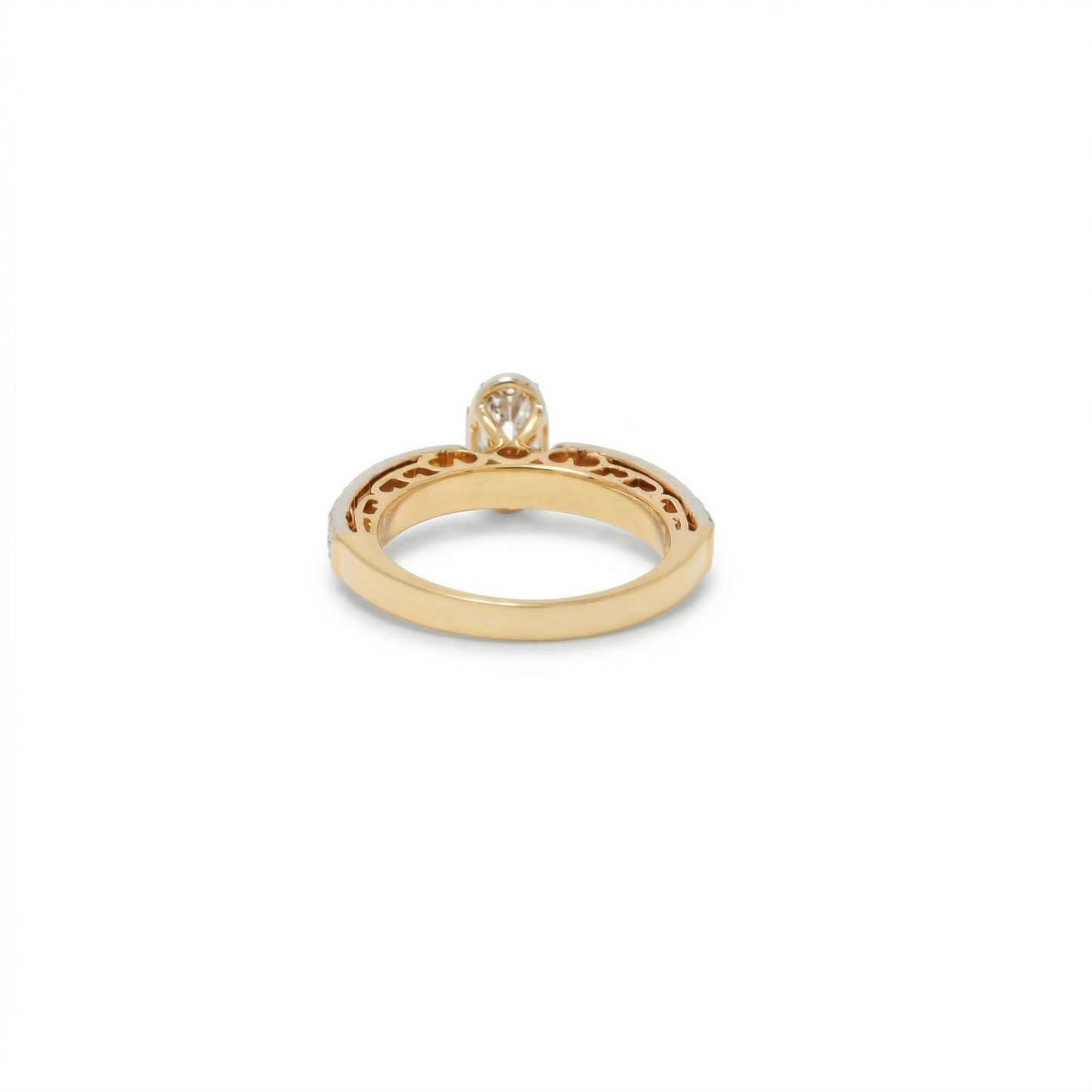 Oval Cluster Natural Diamond Ring
