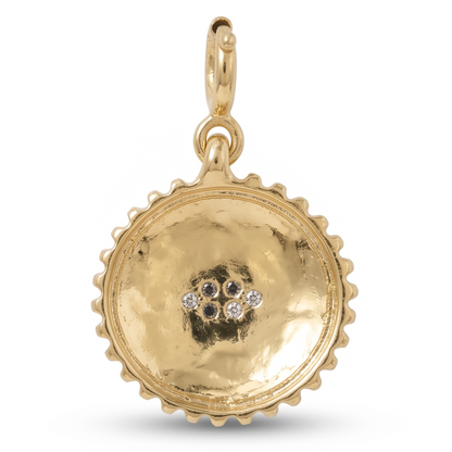 Evil Eye Sunburst Diamond Charm