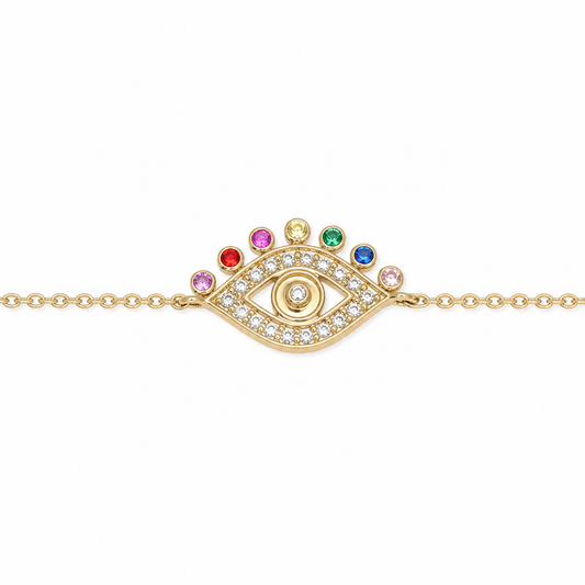 Evil Eye Diamond Bracelet — ILBR4047A