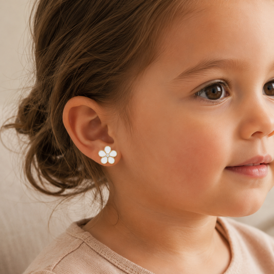 Kids Flower Diamond Studs
